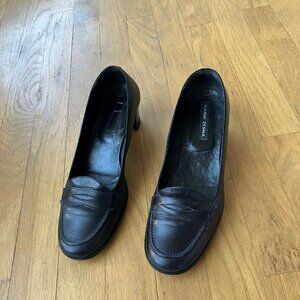 Vintage black Gianni Zenna leather shoes made in Spain